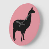 LLAMA WALL CLOCK GROTE KLOK (Hoek)
