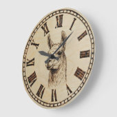 Llama Wandklok (Hoek)