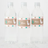 Llama waterlabel waterfles etiket (Flessen)