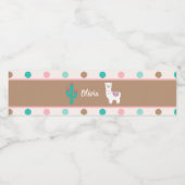 Llama waterlabel waterfles etiket (Enkel label)