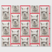 Llama-Waterverf die papier met alpaca-glimlachen p (Vlak)