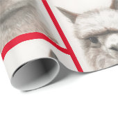 Llama-Waterverf die papier met alpaca-glimlachen p (Rol Hoek)