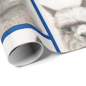 Llama-Waterverf die papier met alpaca-glimlachen p (Rol Hoek)