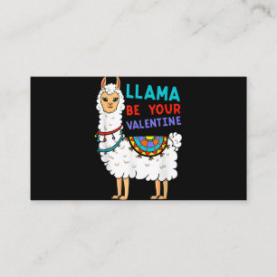 Llama Wees je Valentijn Valentijnsdag hart Informatiekaartje