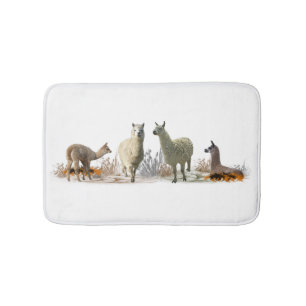Llama Weide Badmat (kies kleur)