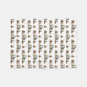 Llama Weide Fleece Deken (kies kleur) (Voorkant (Horizontaal))