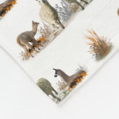 Llama Weide Fleece Deken (kies kleur) (Hoek)