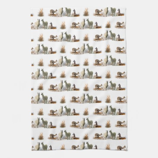 Llama Weide Keukendoek (kies kleur) Theedoek (Verticaal)