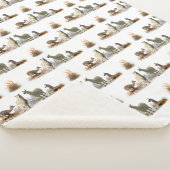 Llama Weide Sherpa Dekken (kies kleur) Deken (3/4)