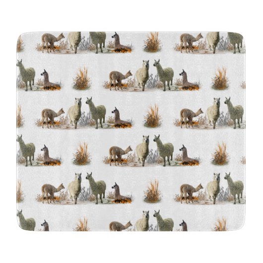 Llama Weide Snijplank (kies kleur) (Voorkant)