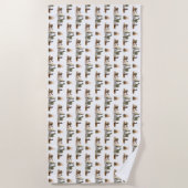 Llama Weide Zwemhanddoek (kies kleur) Strandlaken (Voorkant)