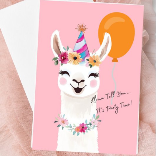 Llama Wenskaart “Llama Vertelt Je…” Kaart