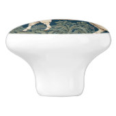 Llama William Morris stijl Left Facing Keramische Knop (Zijkant)