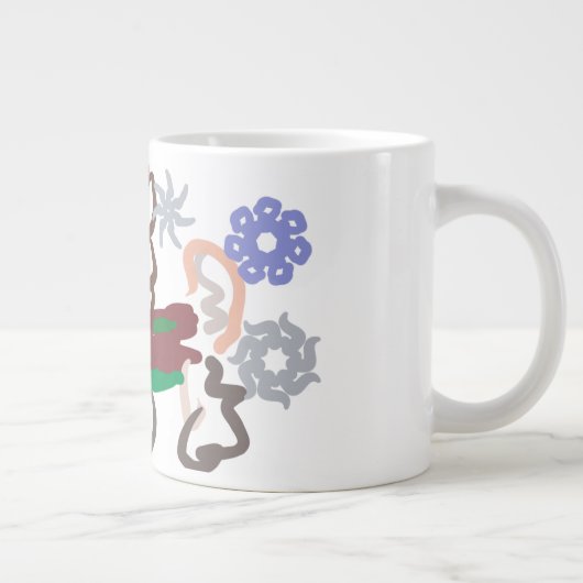 Llama winter fun grote koffiekop (Rechts)