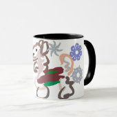 Llama winter fun mok (Voorkant rechts)