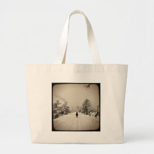 llama winter grote tote bag