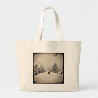 llama winter grote tote bag