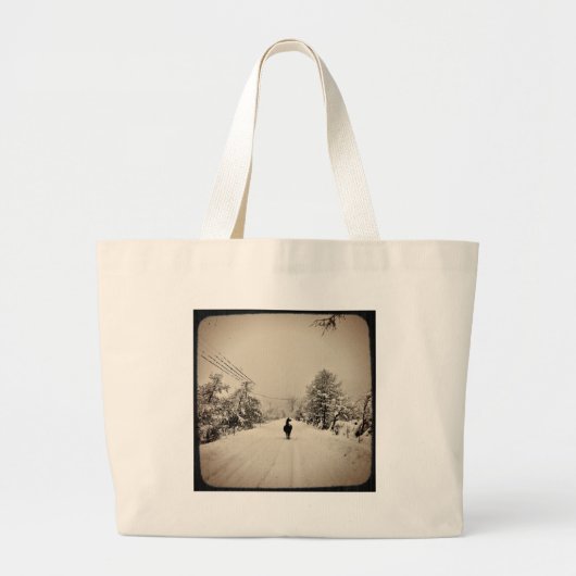 llama winter grote tote bag (Voorkant)