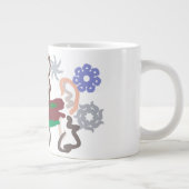 Llama winterpret grote koffiekop (Rechts)