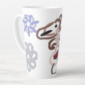 Llama winterpret latte mok (Linkerhoek)