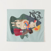 Llama with her little girl wall art wandkleed (Voorkant (horizontaal))