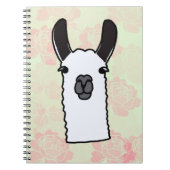 Llama with Peonies  Notitieboek (Voorkant)