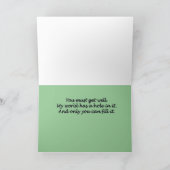 Llama wordt gezond | Get Well Soon Llama Kaart (Binnen)