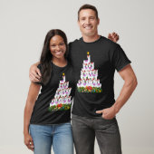 Llama  Xmas Lights Santa Llama Christmas Tree T-shirt (Unisex)