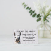 Llama Yarn Shop Fiber Seller Visitekaartje (Staand voorkant)