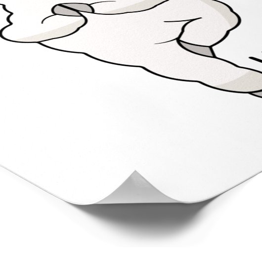 Llama Yoga Pose With Llamaste Poster (Hoek)