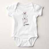 Llama Yoga Pose With Llamaste Romper (Voorkant)