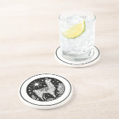 Llama Zandsteen Onderzetter (Zijkant)