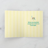 Llama Zeg gewoon Happy Birthday - Green Llama Card Kaart (Binnen)