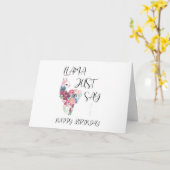 Llama Zeg gewoon Happy Birthday Kaart (Gele Bloem)