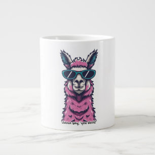 Llama zegt dat je Rock Rare pose met zonnebril Grote Koffiekop