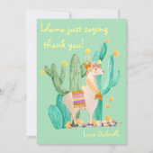 Llama zegt gewoon dank je wel - Llama kaart met ei (Voorkant)