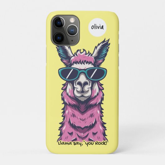 Llama zegt je Rock | eigenzinnige pose in zonnebri Case-Mate iPhone Case (Achterkant)