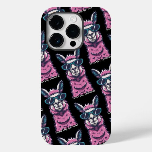 Llama zegt je Rock | eigenzinnige pose in zonnebri Case-Mate iPhone Case (Achterkant)