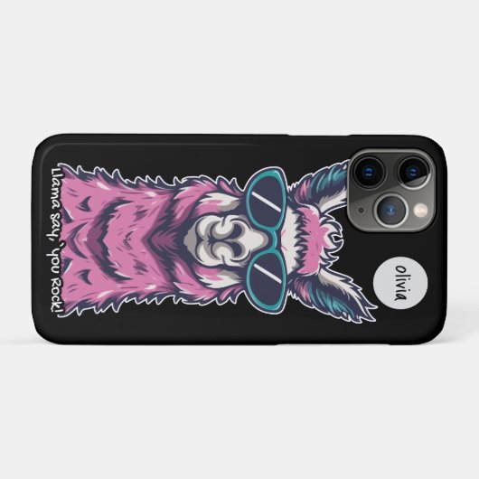 Llama zegt je Rock | eigenzinnige pose in zonnebri Case-Mate iPhone Case (Achterkant (horizontaal))