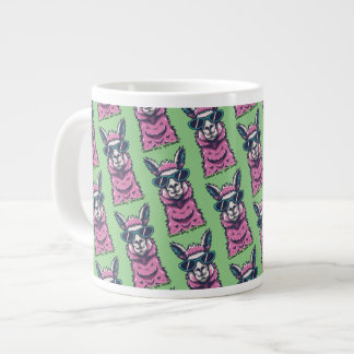 Llama zegt je Rock | eigenzinnige pose in zonnebri Grote Koffiekop