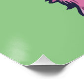 Llama zegt je Rock | eigenzinnige pose in zonnebri Perfect Poster (Hoek)