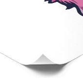 Llama zegt je Rock | eigenzinnige pose in zonnebri Perfect Poster (Hoek)