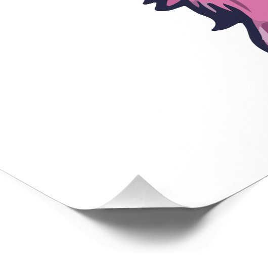 Llama zegt je Rock | eigenzinnige pose in zonnebri Perfect Poster (Hoek)