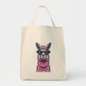 Llama zegt je Rock | eigenzinnige pose in zonnebri Tote Bag (Voorkant)