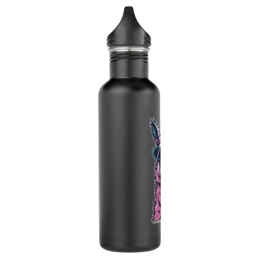 Llama zegt je Rock | eigenzinnige pose in zonnebri Waterfles (Links)