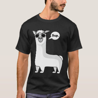 Llama zegt Sup Alpaca Schattig Dier T-shirt