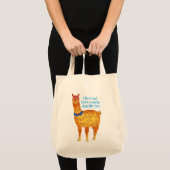 Llama zei dat er dagen zoals deze zouden zijn tote bag (Voorkant (product))