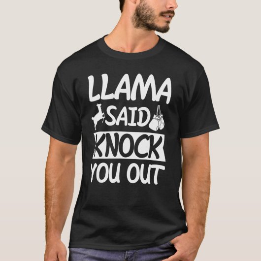 Llama zei dat je een appel hebt t-shirt (Voorkant)