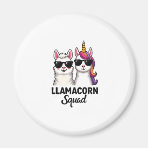 Llamacorn-bende Funny Unicorn Llama-bende Kerstmis Magneet