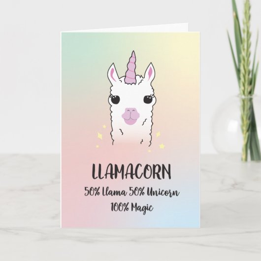 Llamacorn Kaart (Voorkant)